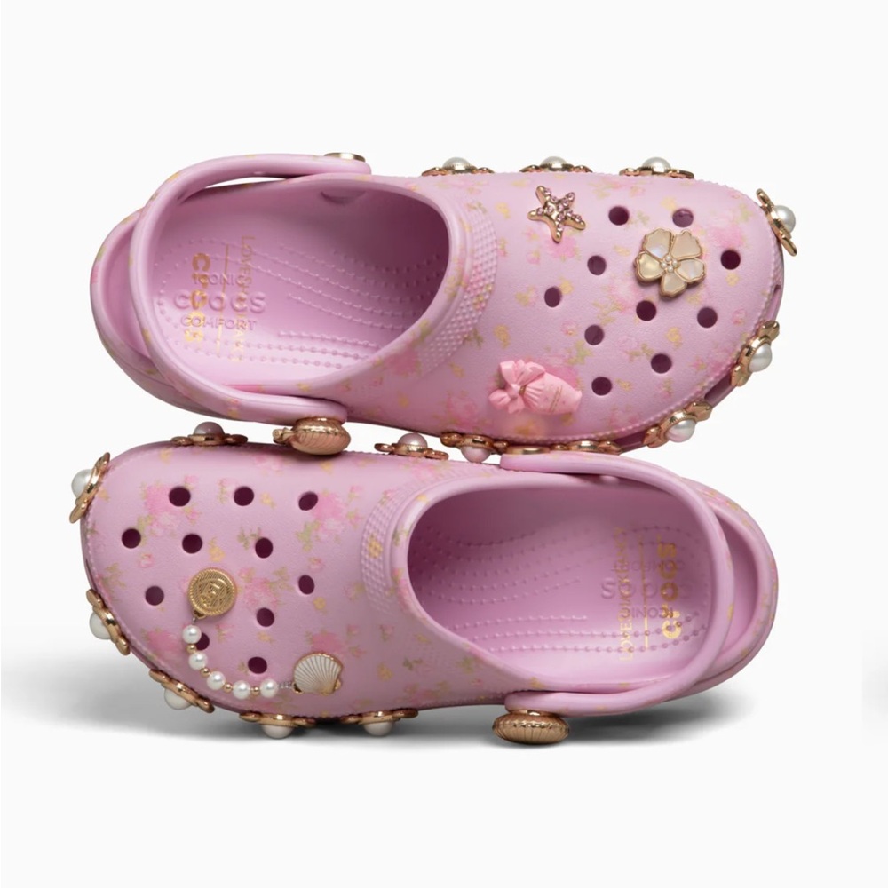 LoveShackfancy x Crocs Ballerina Pink Classic Platform Clog size 4 - Picture 3 of 11
